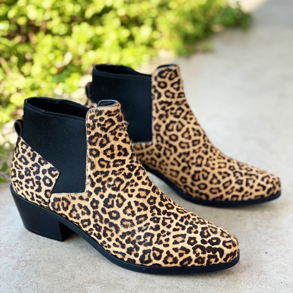 Cole Haan Gia Leopard Calf Hair Chelsea Bootie